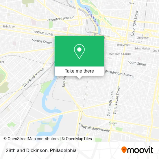 28th and Dickinson map