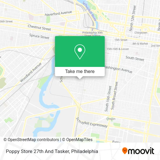 Mapa de Poppy Store 27th And Tasker