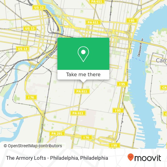 The Armory Lofts - Philadelphia map