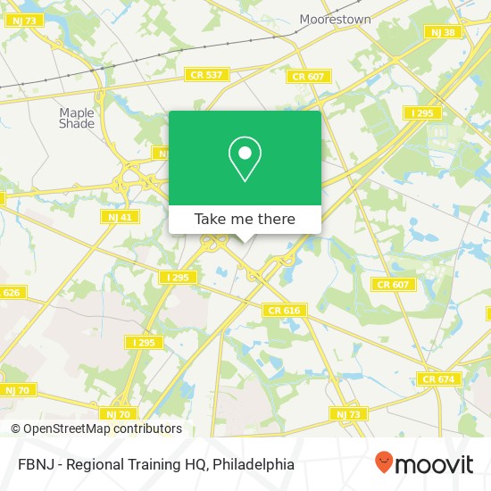Mapa de FBNJ - Regional Training HQ