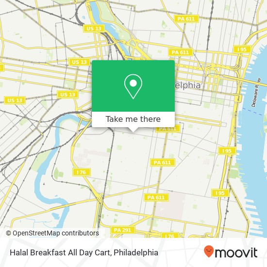 Halal Breakfast All Day Cart map