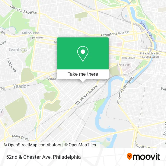 Mapa de 52nd & Chester Ave