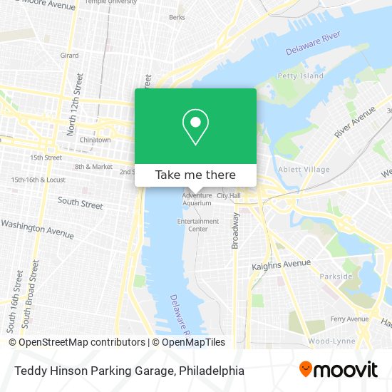 Teddy Hinson Parking Garage map