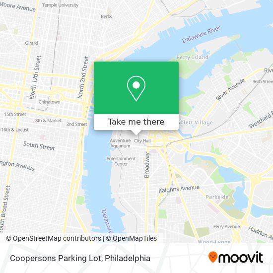Coopersons Parking Lot map