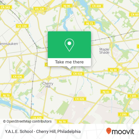 Y.A.L.E. School - Cherry Hill map