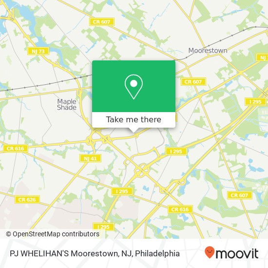 Mapa de PJ WHELIHAN'S Moorestown, NJ
