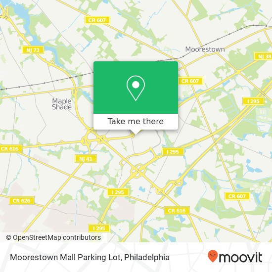 Mapa de Moorestown Mall Parking Lot