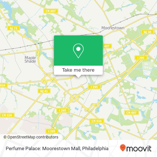 Perfume Palace: Moorestown Mall map