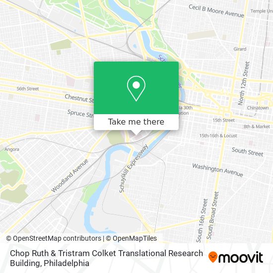 Mapa de Chop Ruth & Tristram Colket Translational Research Building