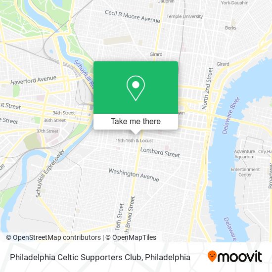 Philadelphia Celtic Supporters Club map