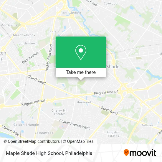 Maple Shade High School map