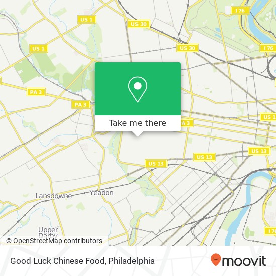 Good Luck Chinese Food map