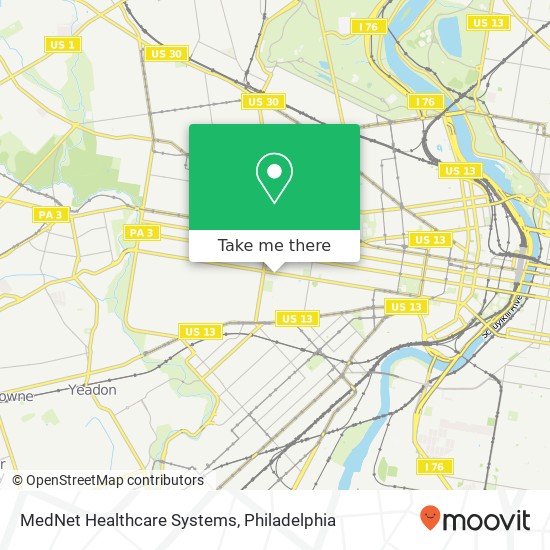 MedNet Healthcare Systems map