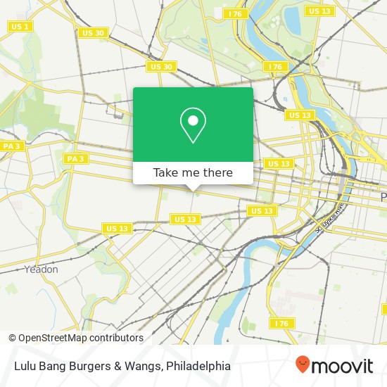 Lulu Bang Burgers &  Wangs map