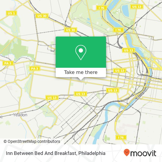 Mapa de Inn Between Bed And Breakfast