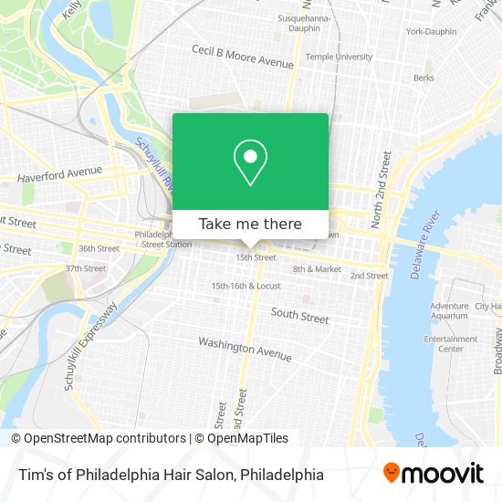 Mapa de Tim's of Philadelphia Hair Salon