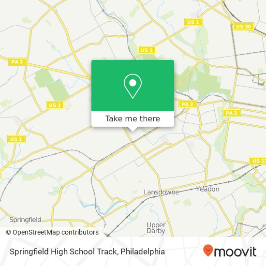 Mapa de Springfield High School Track