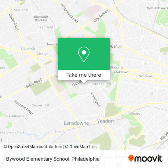 Bywood Elementary School map