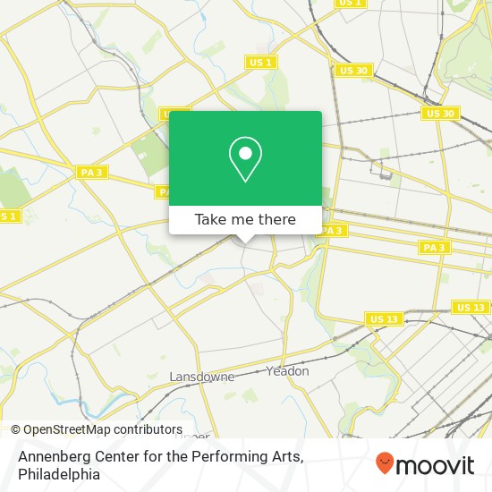 Annenberg Center for the Performing Arts map