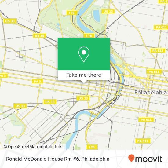 Ronald McDonald House Rm #6 map