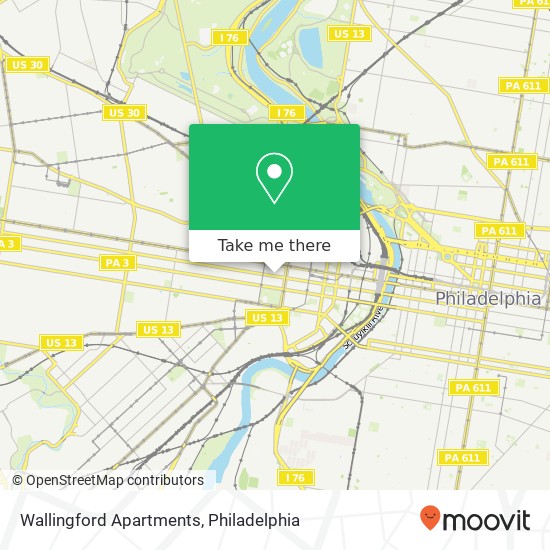 Mapa de Wallingford Apartments