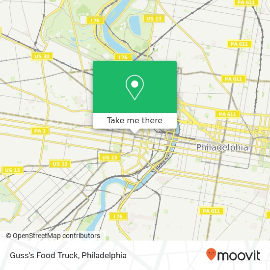 Mapa de Guss's Food Truck