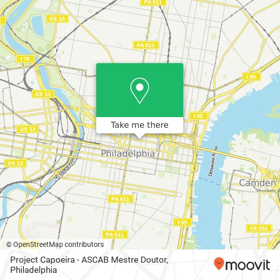 Project Capoeira - ASCAB Mestre Doutor map