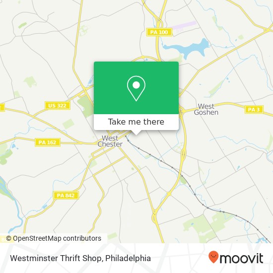 Westminster Thrift Shop map