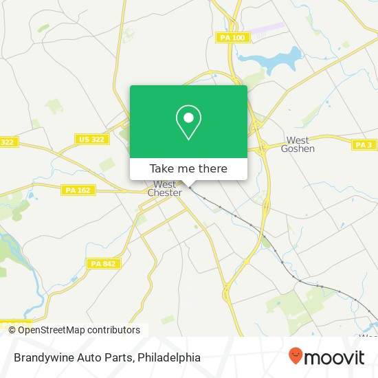 Mapa de Brandywine Auto Parts