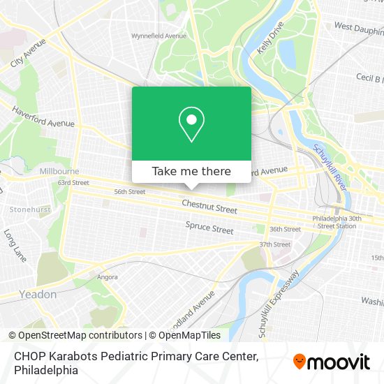 CHOP Karabots Pediatric Primary Care Center map