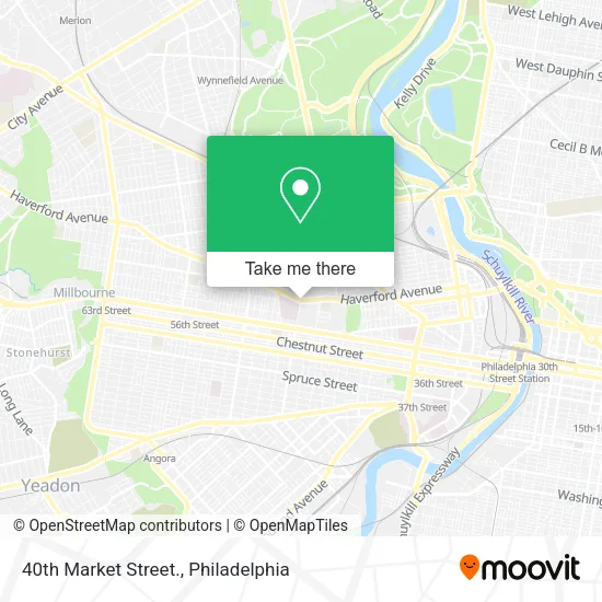 40th Market Street. map