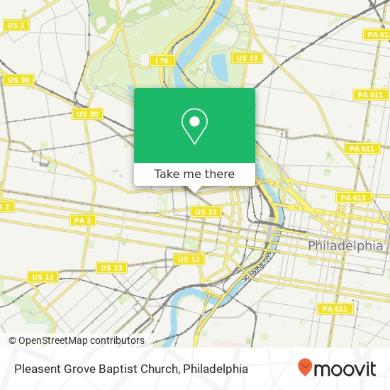 Pleasent Grove Baptist Church map