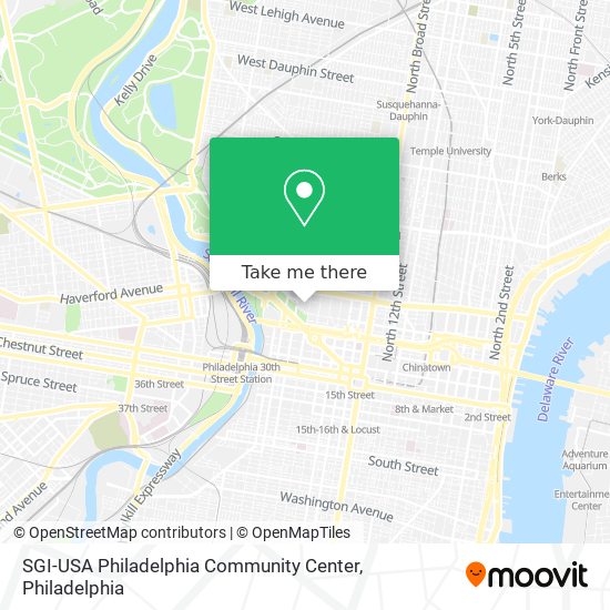 Mapa de SGI-USA	Philadelphia Community Center
