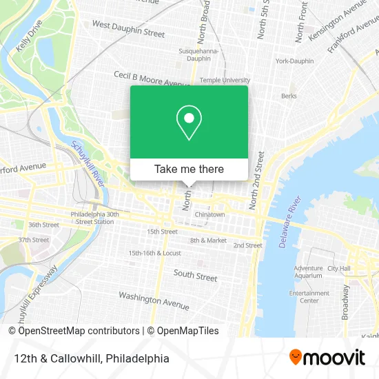 12th & Callowhill map