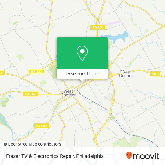 Frazer TV & Electronics Repair map
