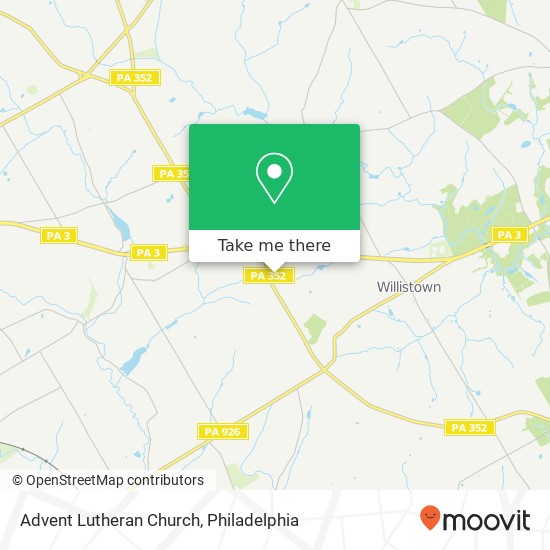 Advent Lutheran Church map