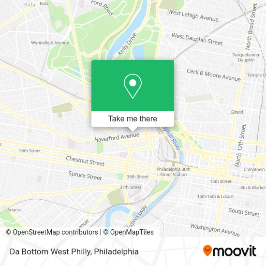 Da Bottom West Philly map