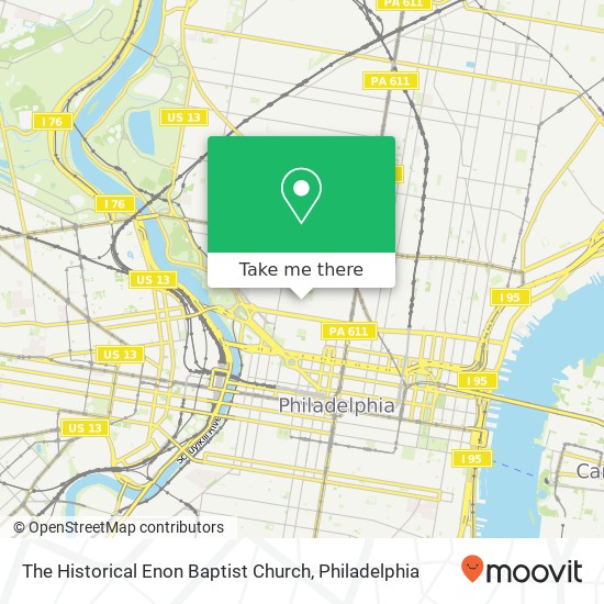 The Historical Enon Baptist Church map