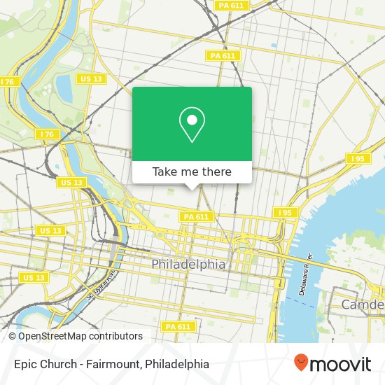Epic Church - Fairmount map