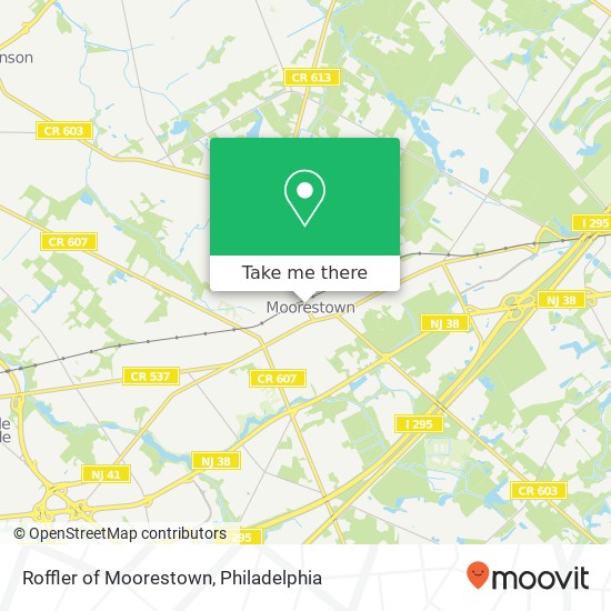 Mapa de Roffler of Moorestown