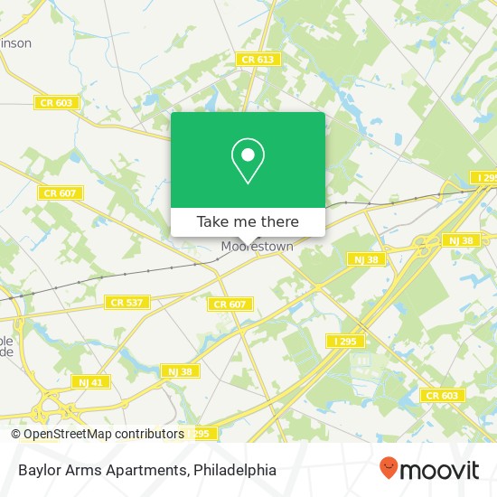 Mapa de Baylor Arms Apartments