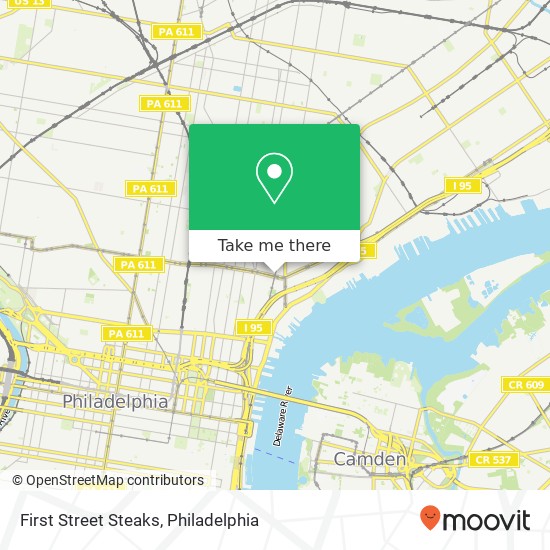 Mapa de First Street Steaks