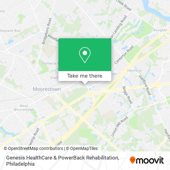 Mapa de Genesis HealthCare & PowerBack Rehabilitation