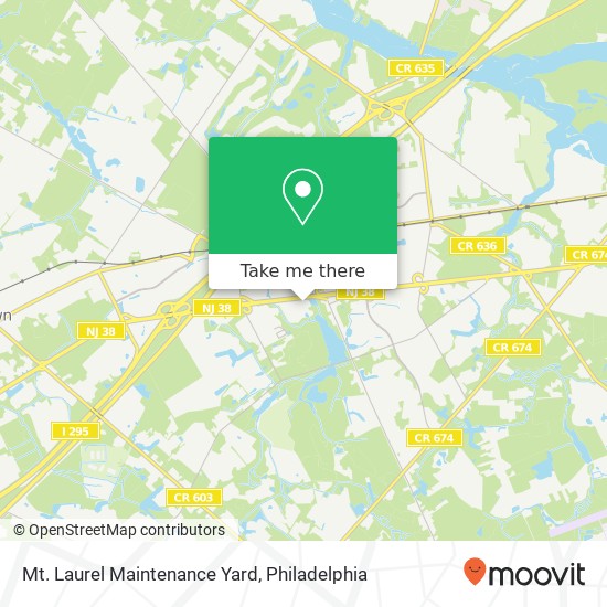 Mapa de Mt. Laurel Maintenance Yard