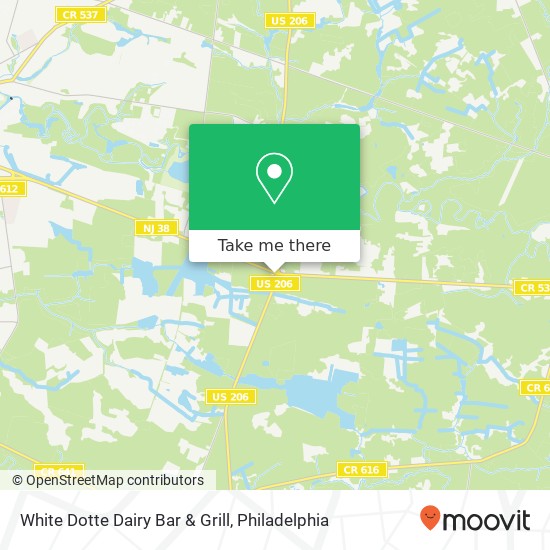 Mapa de White Dotte Dairy Bar & Grill