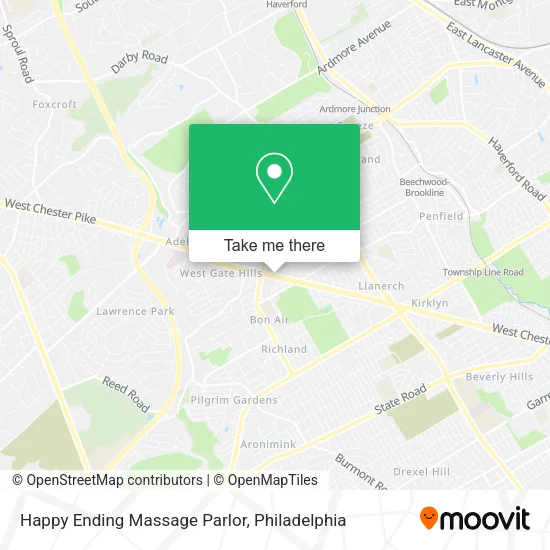 Happy Ending Massage Parlor map
