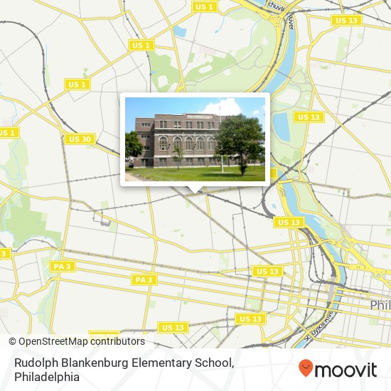 Rudolph Blankenburg Elementary School map