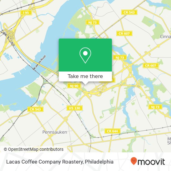 Lacas Coffee Company Roastery map