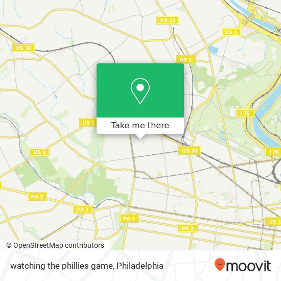 Mapa de watching the phillies game