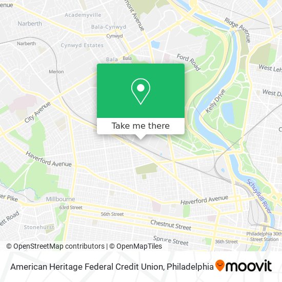 American Heritage Federal Credit Union map